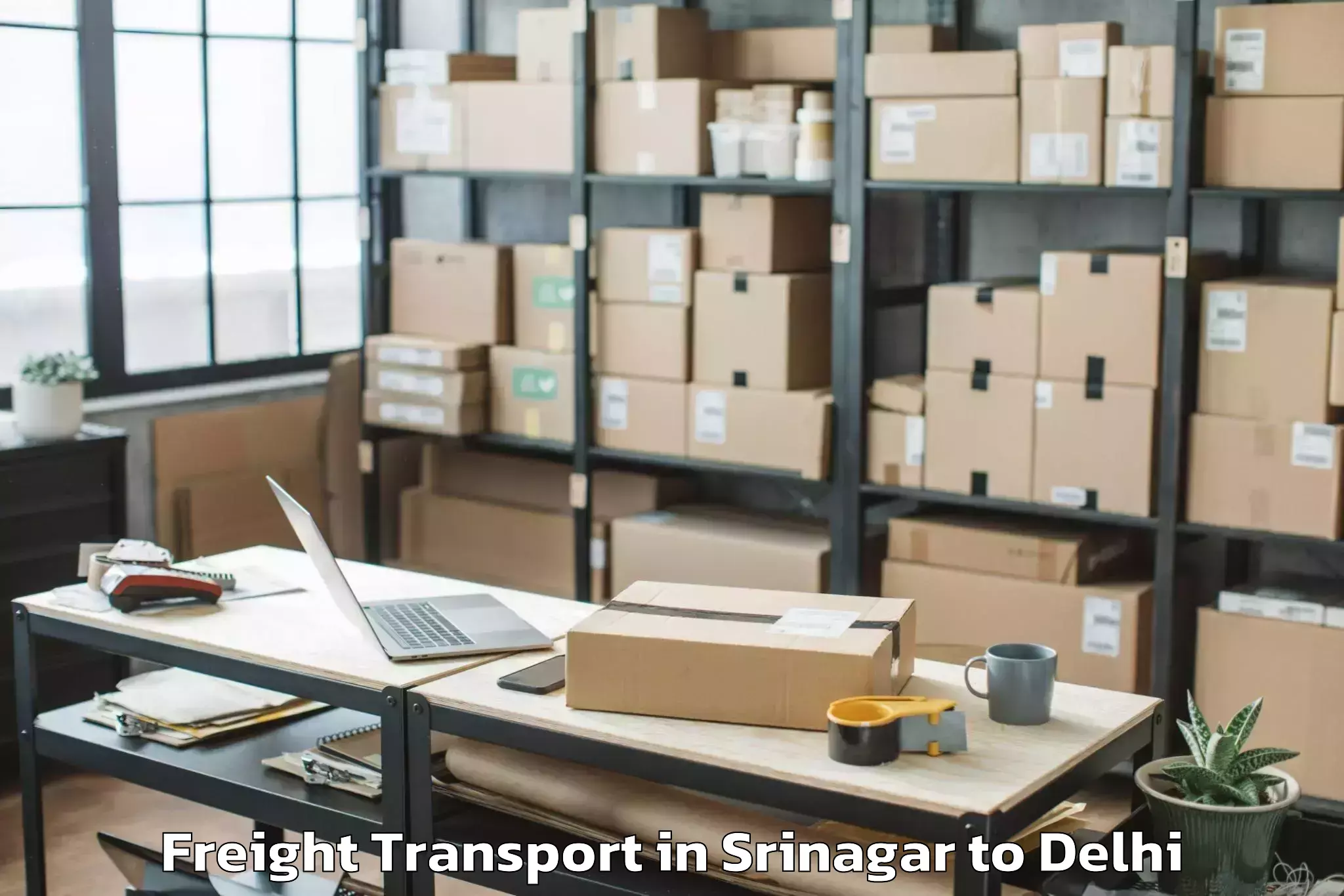 Book Srinagar to Westend Mall Delhi Freight Transport Online